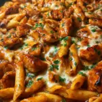 One-Skillet BBQ Chicken & Sausage Penne