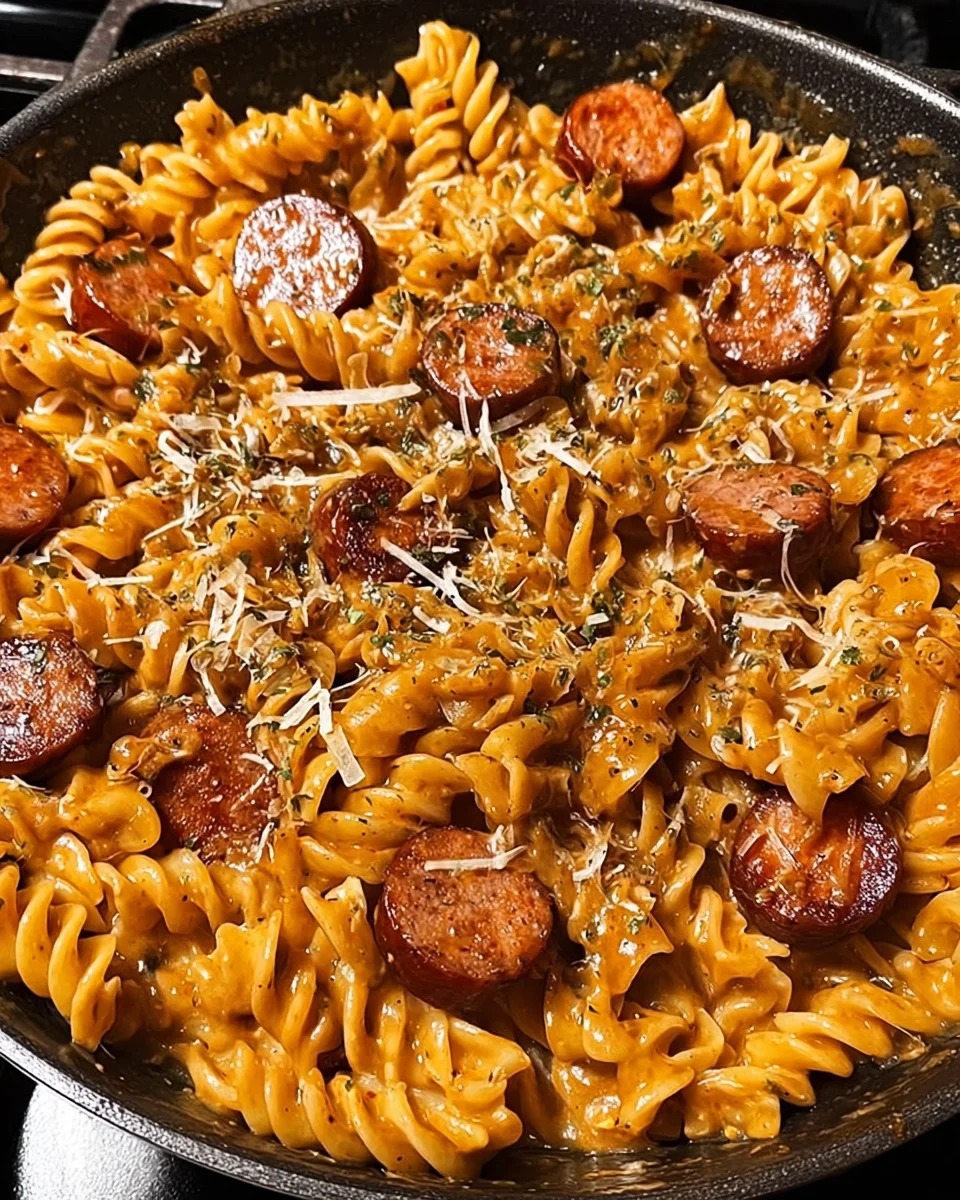 One-Skillet Smoky Cajun Sausage Pasta