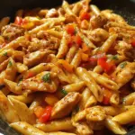 One-Skillet Spicy Chipotle Honey Chicken Pasta