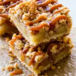 Salted Caramel Apple Crumble Bars Fall Treat