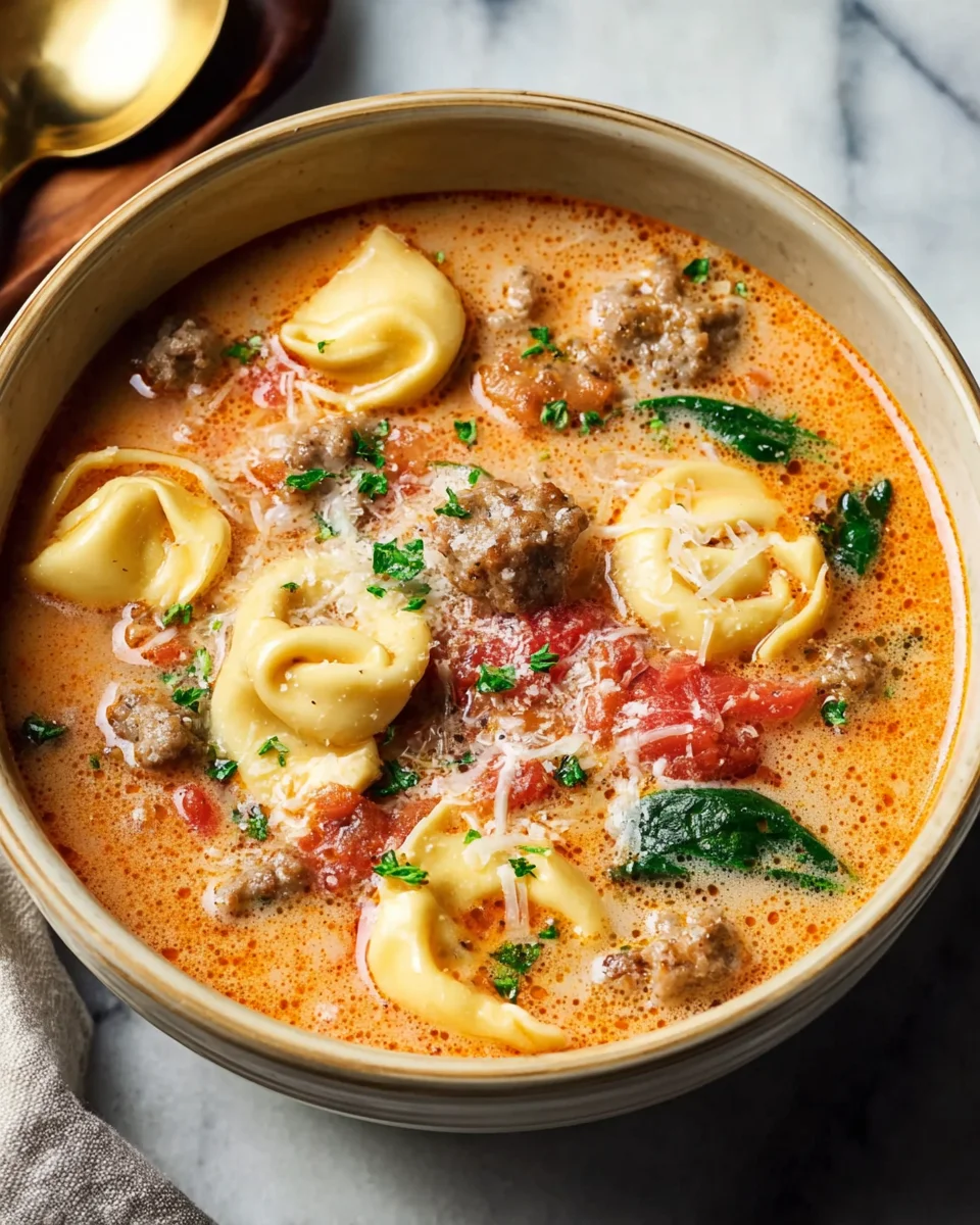 Sausage Tortellini Soup