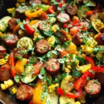 Sausage and Veggies Skillet - 30 Minute, One-Pan Meal