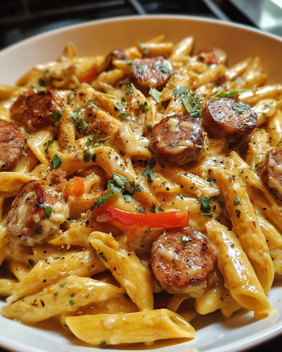 Skillet Creamy Pepper Jack Cajun Sausage Pasta 23 Skillet Creamy Pepper Jack Cajun Sausage Pasta