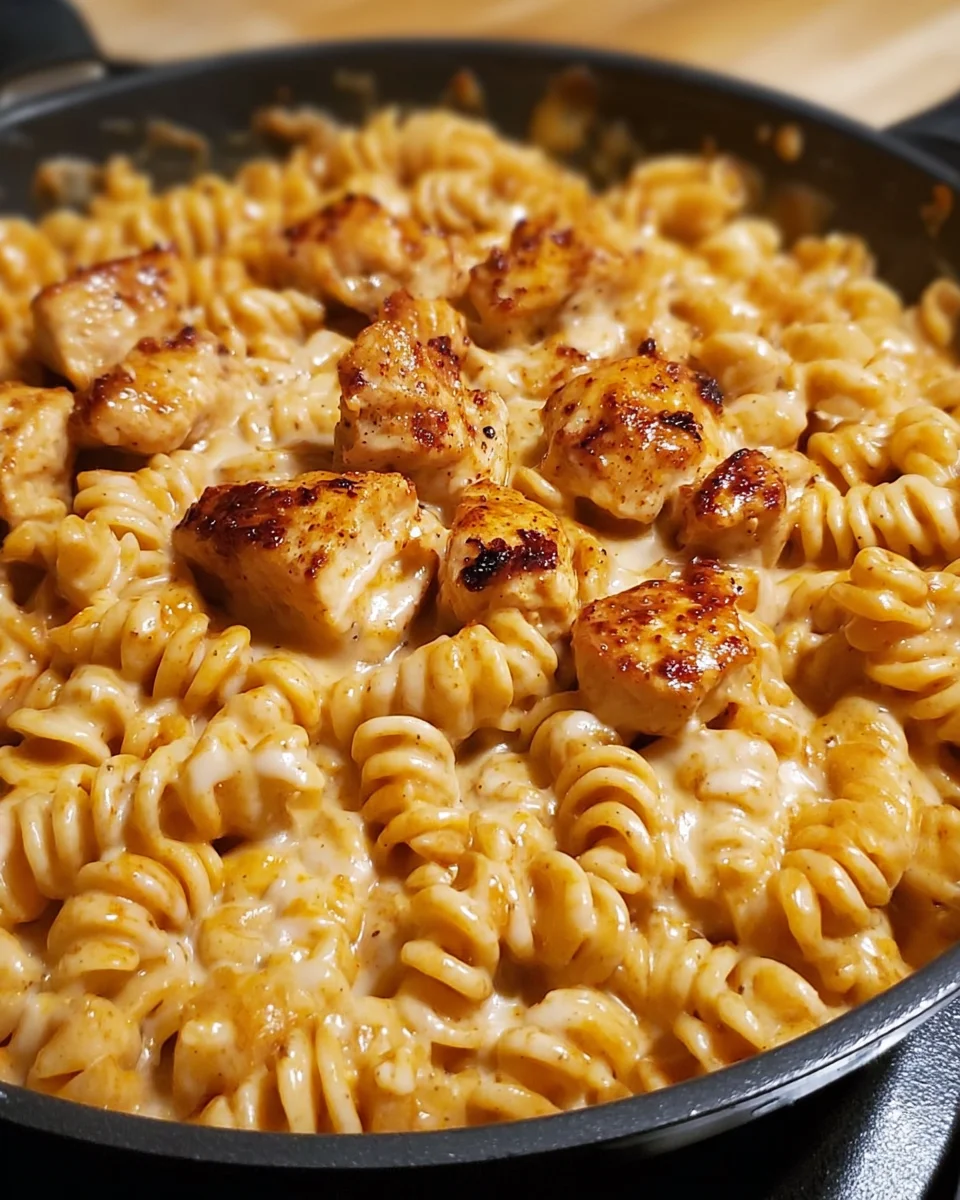 Smoky BBQ Cheddar Chicken Skillet Pasta
