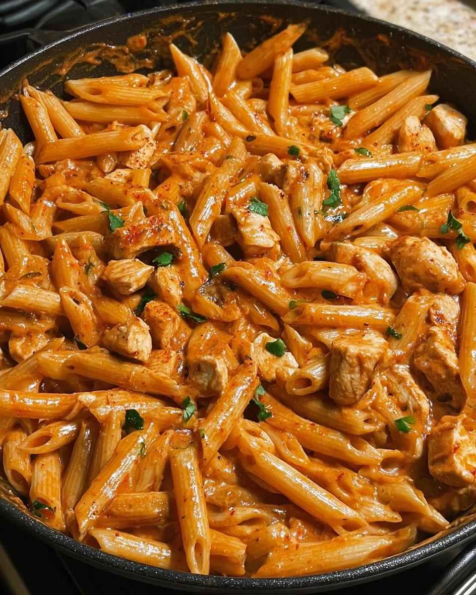 Smoky Cajun Ranch Chicken Penne Skillet
