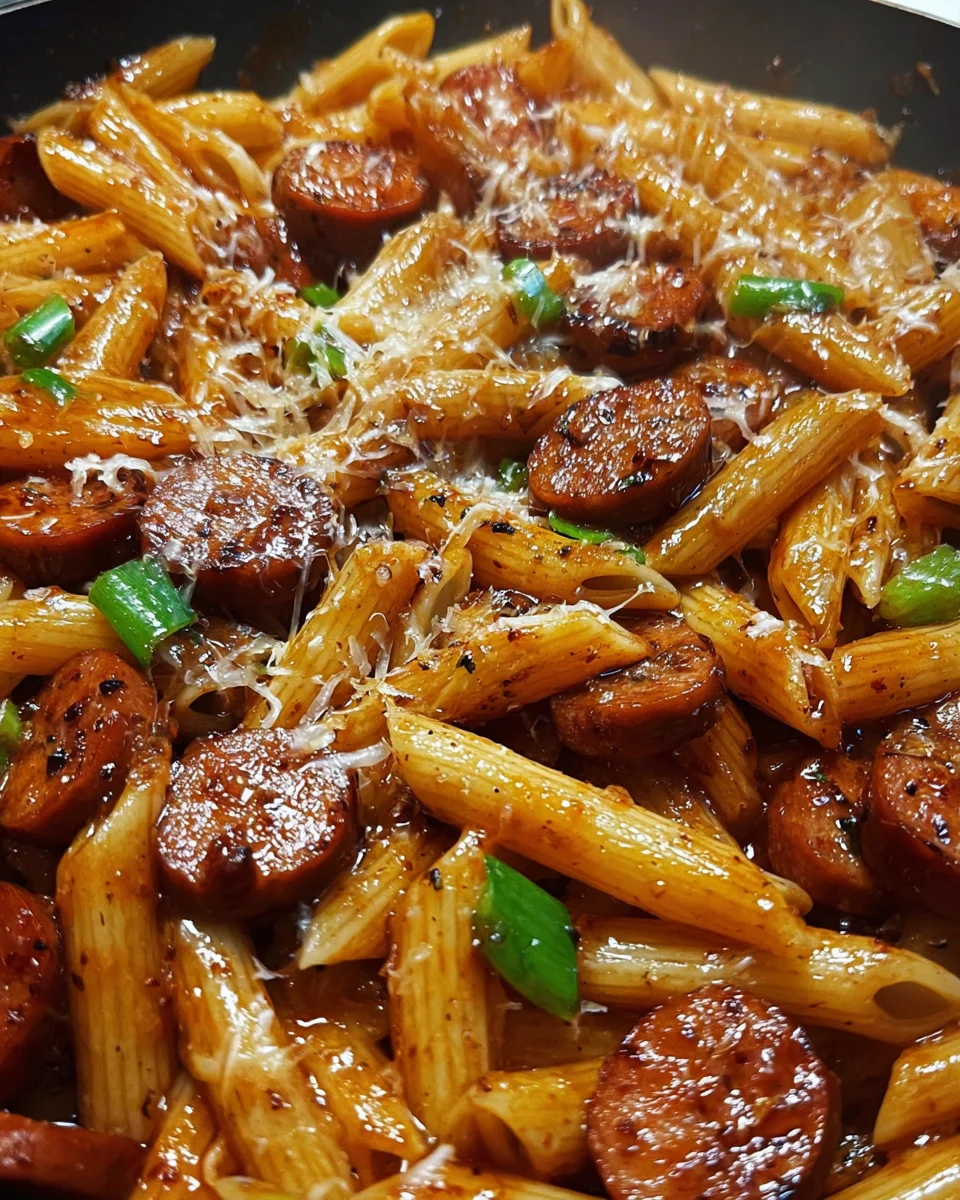 Smoky Honey Garlic Sausage Penne