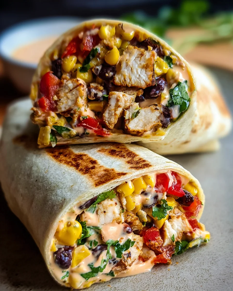 Southwest Chicken Wrap 20 Southwest Chicken Wrap