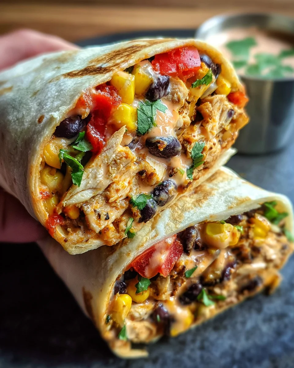 Southwest Chicken Wrap 22 Southwest