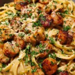 Spicy Cajun Sausage & Chicken Linguine