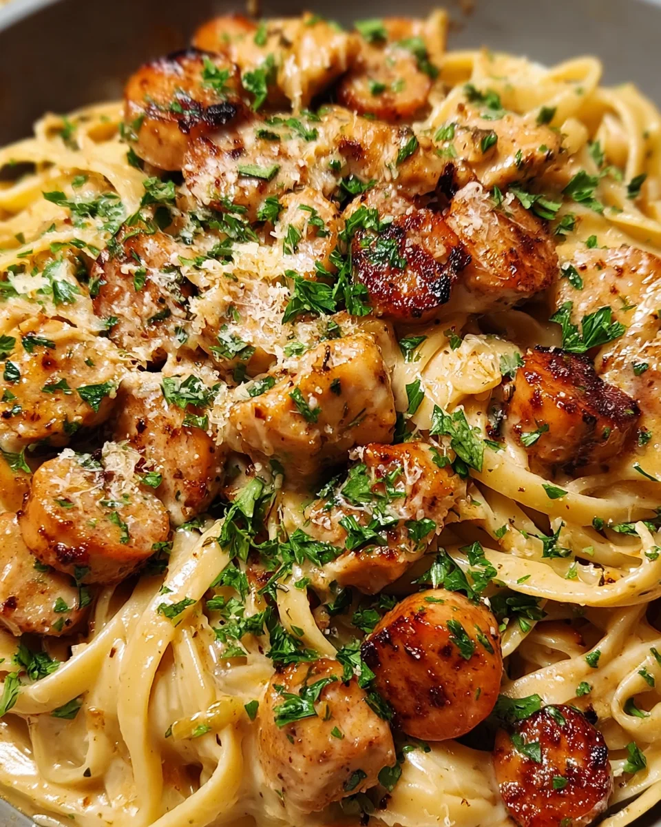 Spicy Cajun Sausage & Chicken Linguine 21 Spicy Cajun Sausage & Chicken Linguine