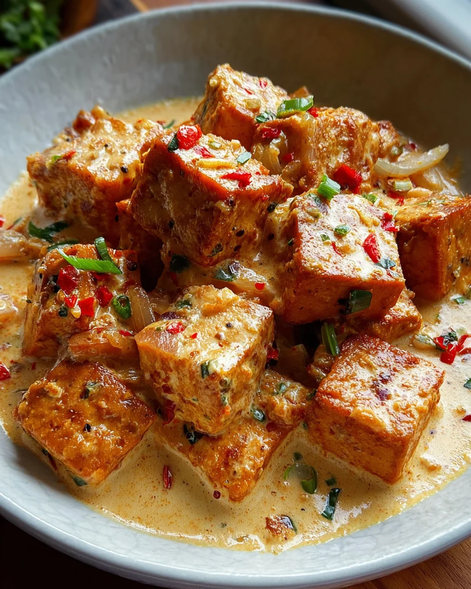 Spicy Tofu with Creamy Coconut Sauce 17 Spicy