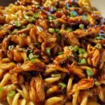 Sticky Honey Garlic BBQ Chicken Pasta