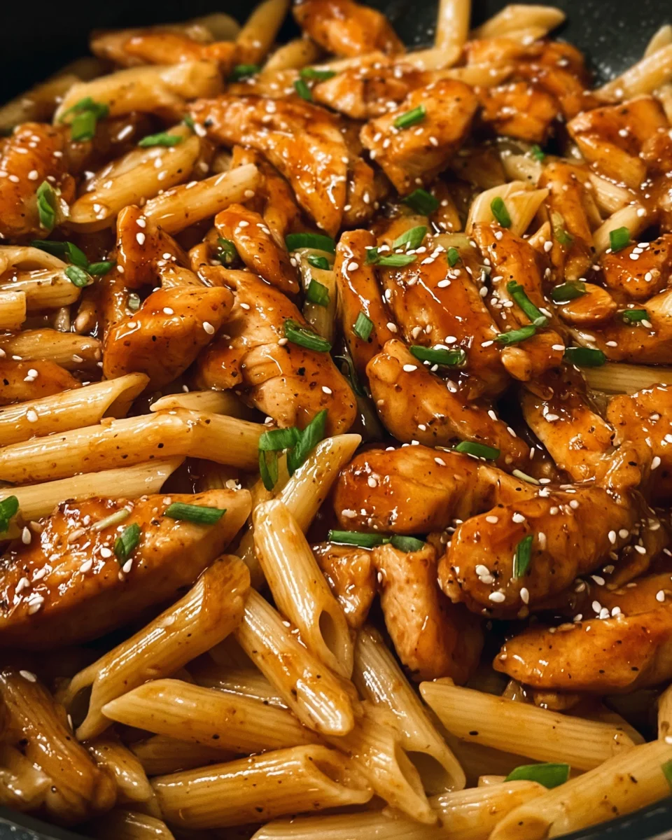Sticky Honey Garlic Chicken Penne 19 Sticky Honey Garlic Chicken Penne