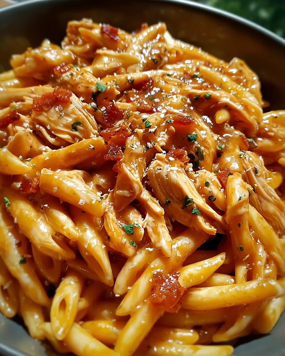 Sticky Maple BBQ Ranch Chicken Pasta 21 Sticky