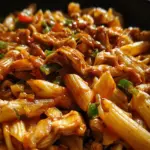 Sticky Sweet Chili BBQ Chicken Pasta