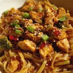 Sticky Sweet Chili Garlic Chicken Pasta
