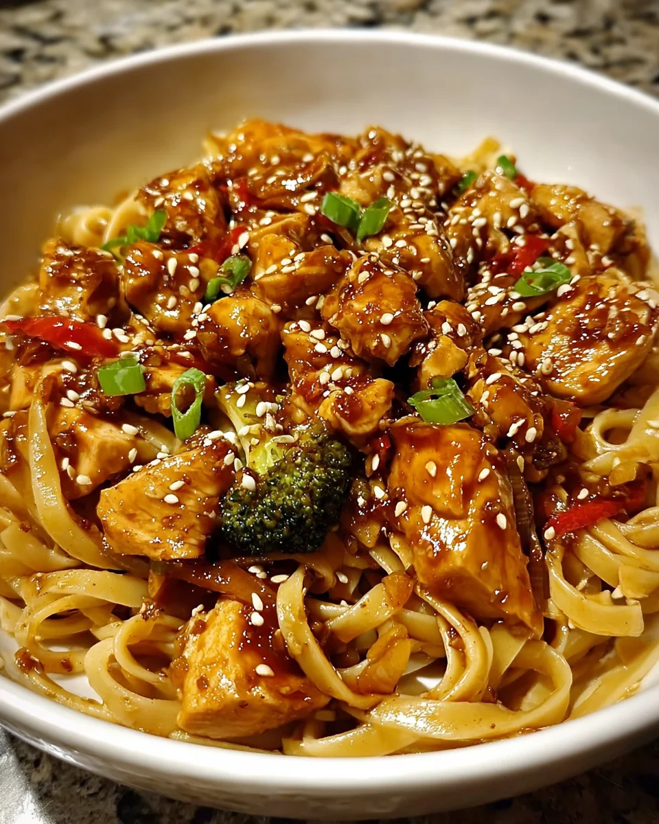 Sticky Sweet Chili Garlic Chicken Pasta 22 Sticky