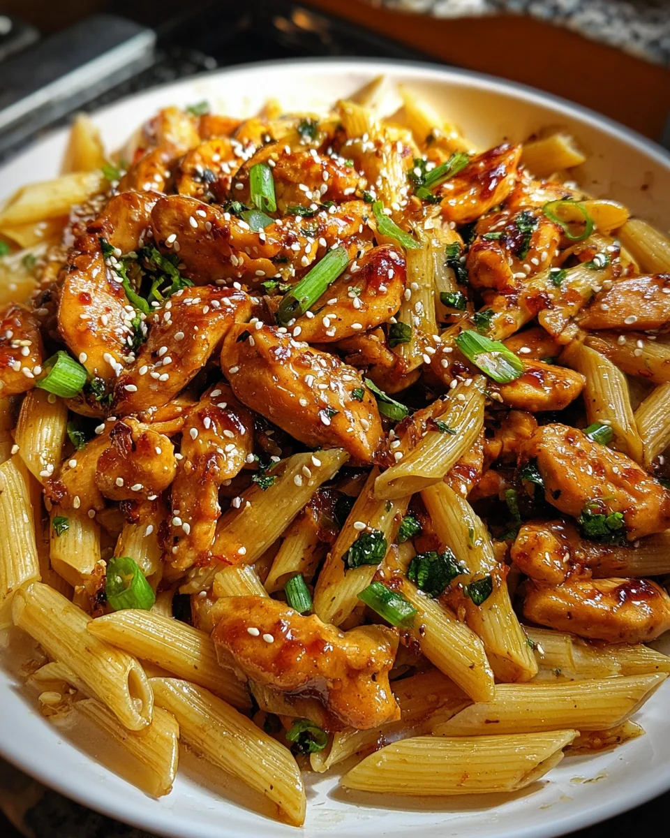 Sticky Sweet Chili Garlic Chicken Penne 20 Sticky