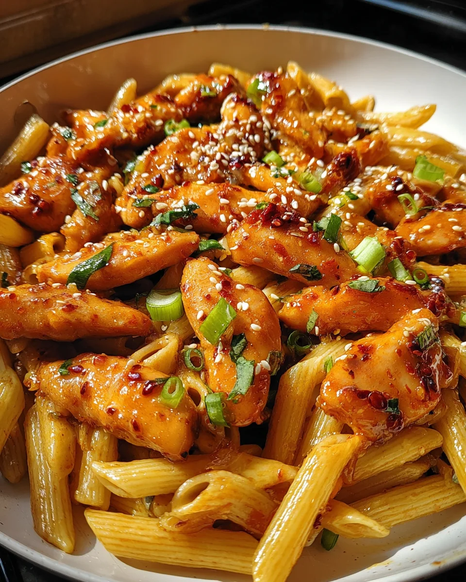 Sticky Sweet Chili Garlic Chicken Penne 21 Sticky