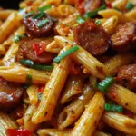 Sticky Sweet Chili Garlic Sausage Penne