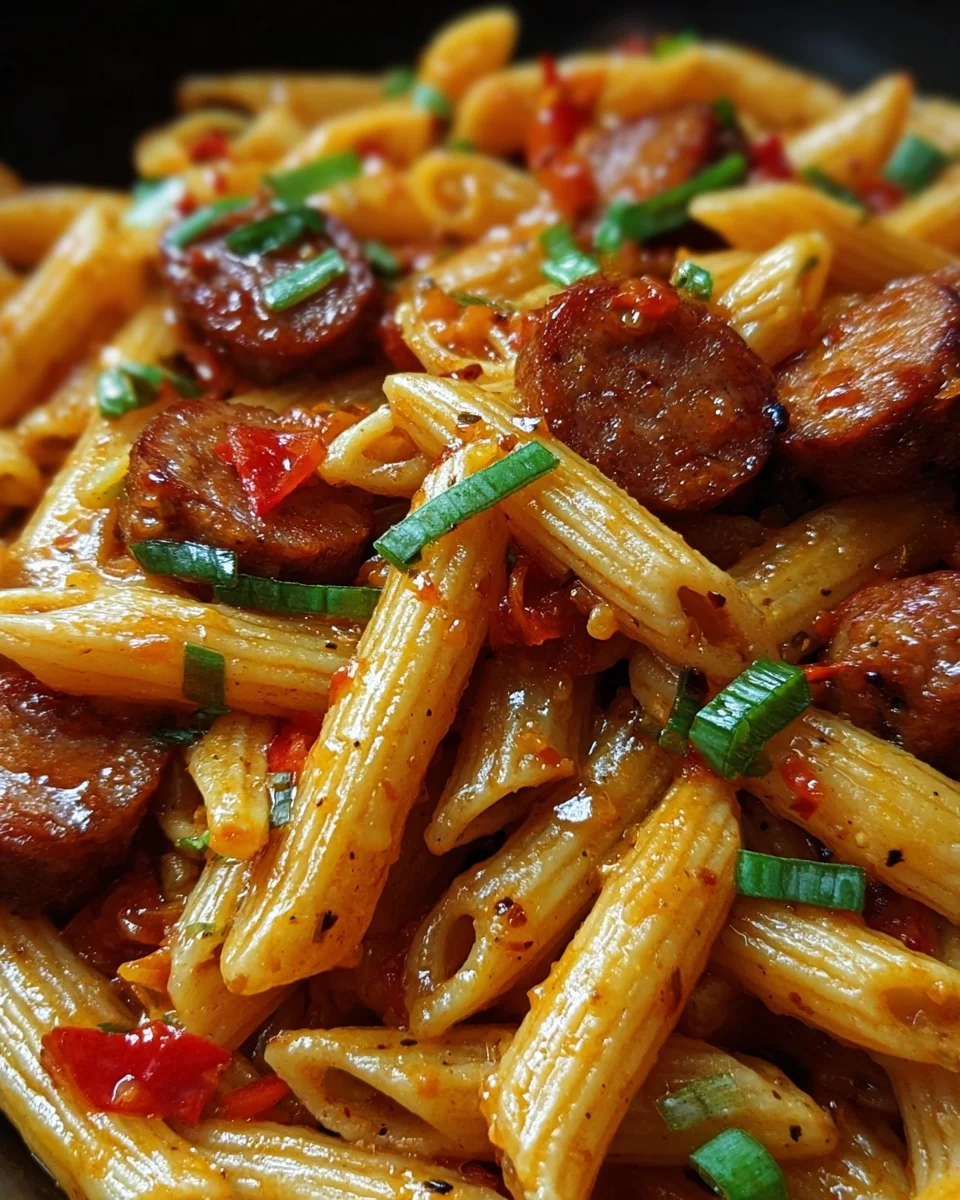 Sticky Sweet Chili Garlic Sausage Penne 19 Sticky Sweet Chili Garlic Sausage Penne