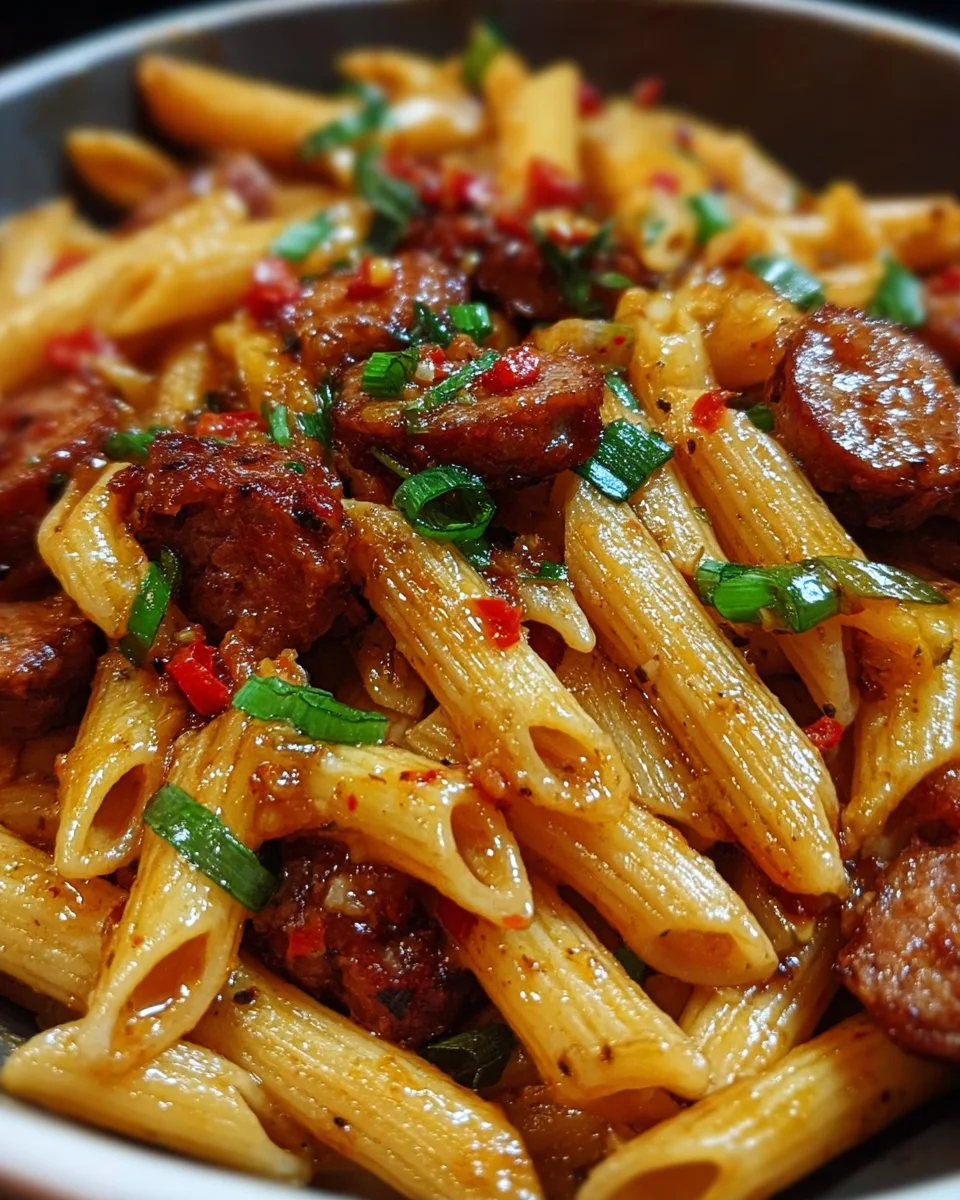 Sticky Sweet Chili Garlic Sausage Penne 20 Sticky
