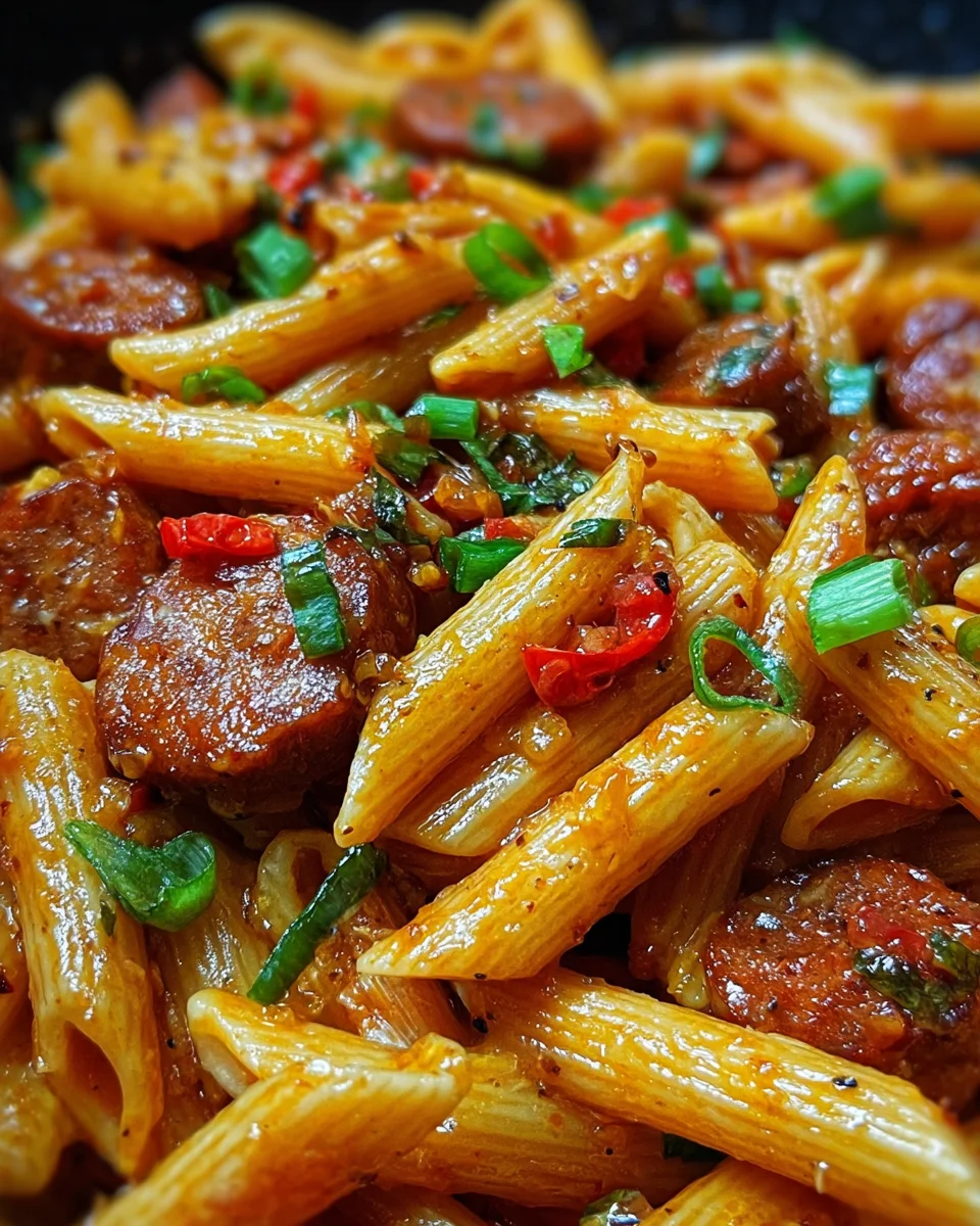 Sticky Sweet Chili Garlic Sausage Penne 21 Sticky
