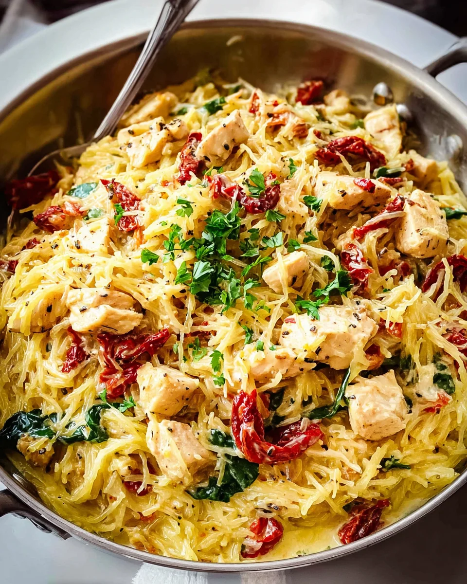 Tuscan Chicken and Spaghetti Squash