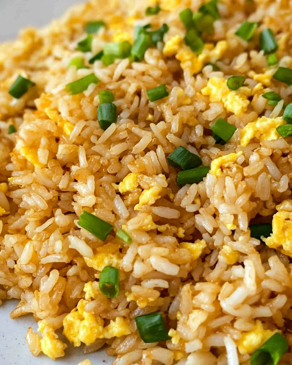 10 min. Easy Egg Fried Rice (only 6 ingredients!)