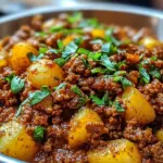 Aloo Keema Ground Meat with Potatoes