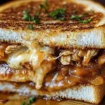 BBQ Chicken Grilled Cheese Sandwich