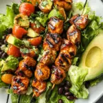 BBQ Chicken Skewer Salad