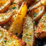 Baked Garlic Parmesan Potato Wedges