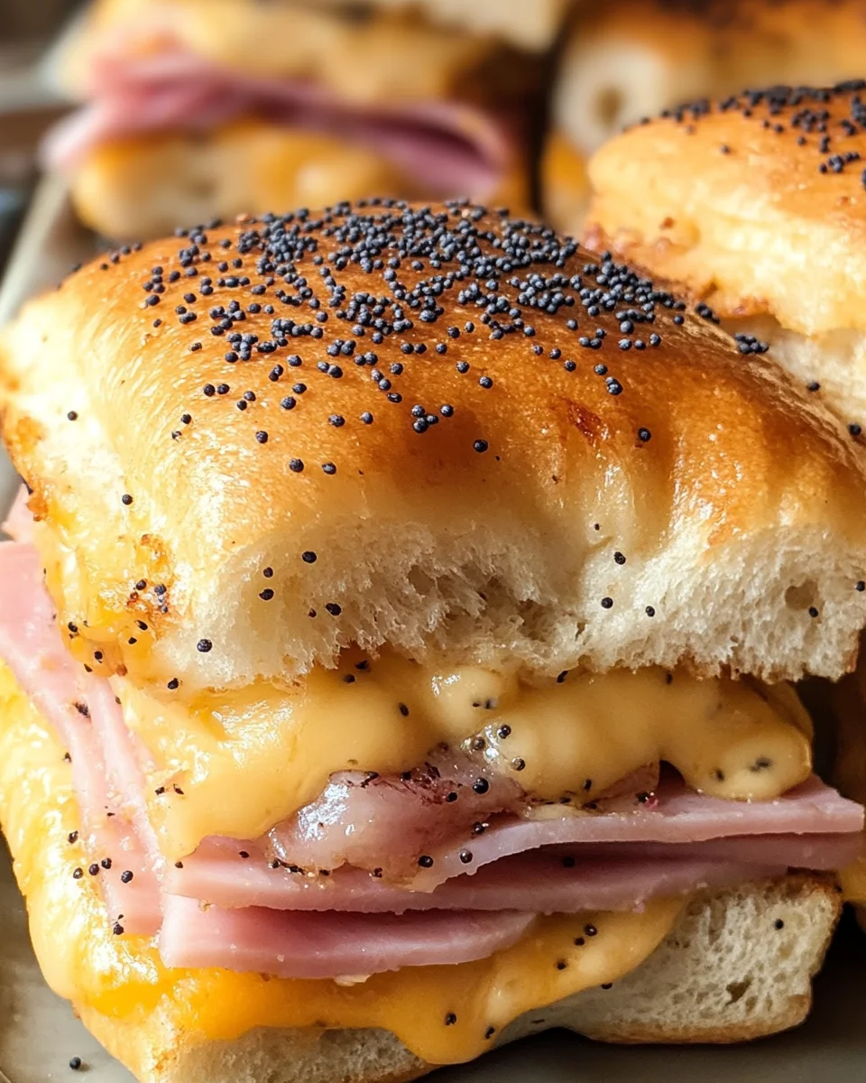 Baked Ham and Cheese Sliders