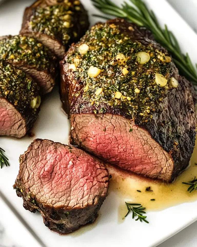 Beef Tenderloin Roast (Herbed Garlic Butter)