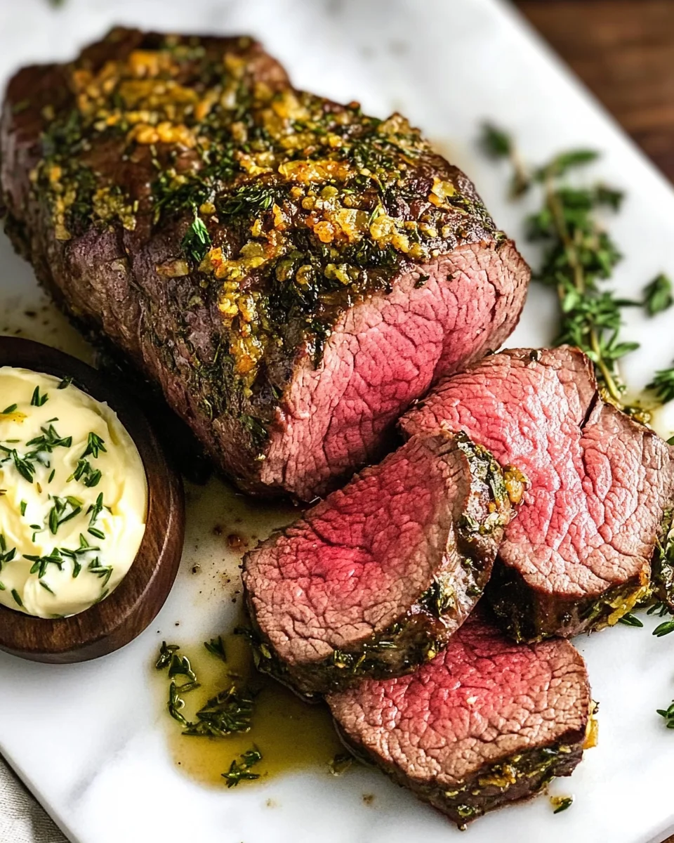 Beef Tenderloin Roast (Herbed Garlic Butter) 21 Beef