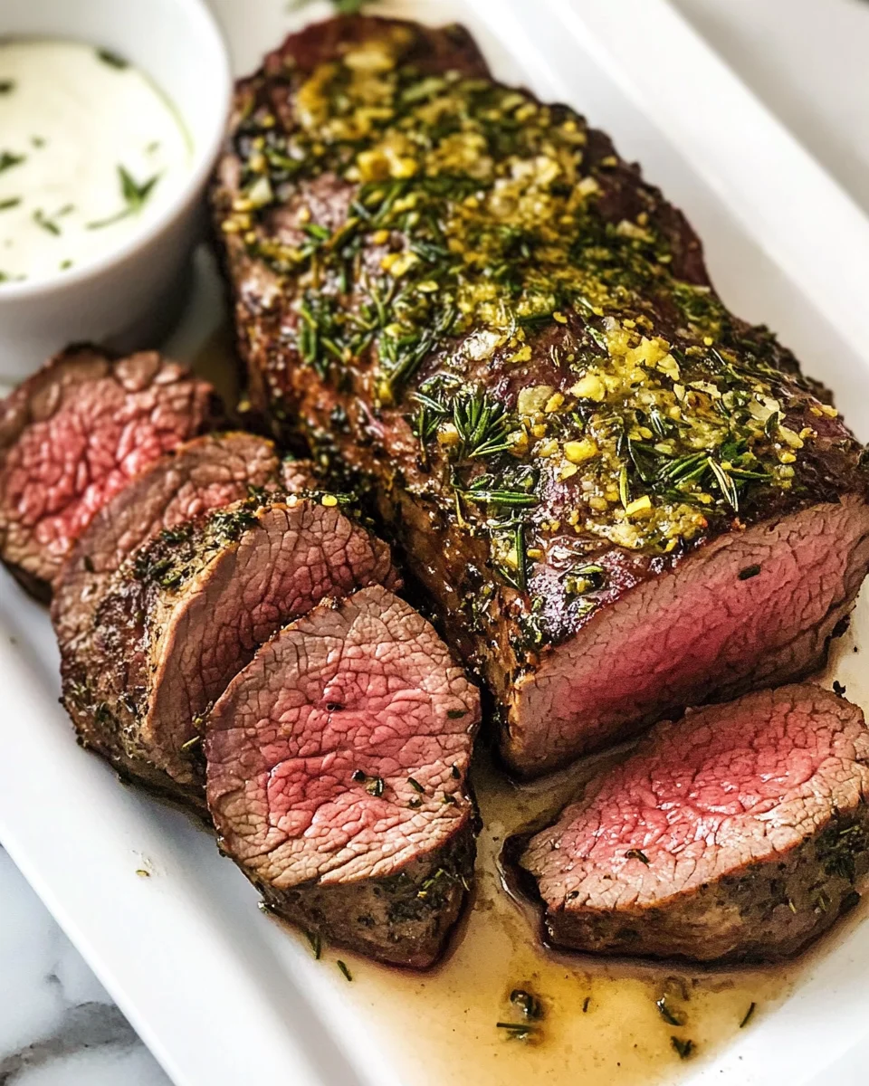 Beef Tenderloin Roast (Herbed Garlic Butter) 22 Beef