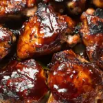 Caramelized BBQ Chicken Thighs in the Oven