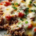 Cheesy Hamburger Rice Casserole