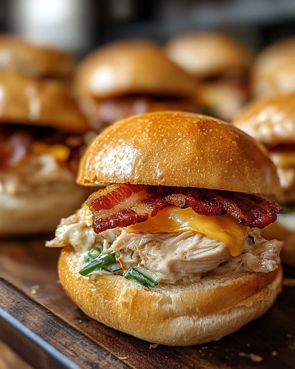 Chicken Bacon Ranch Sliders