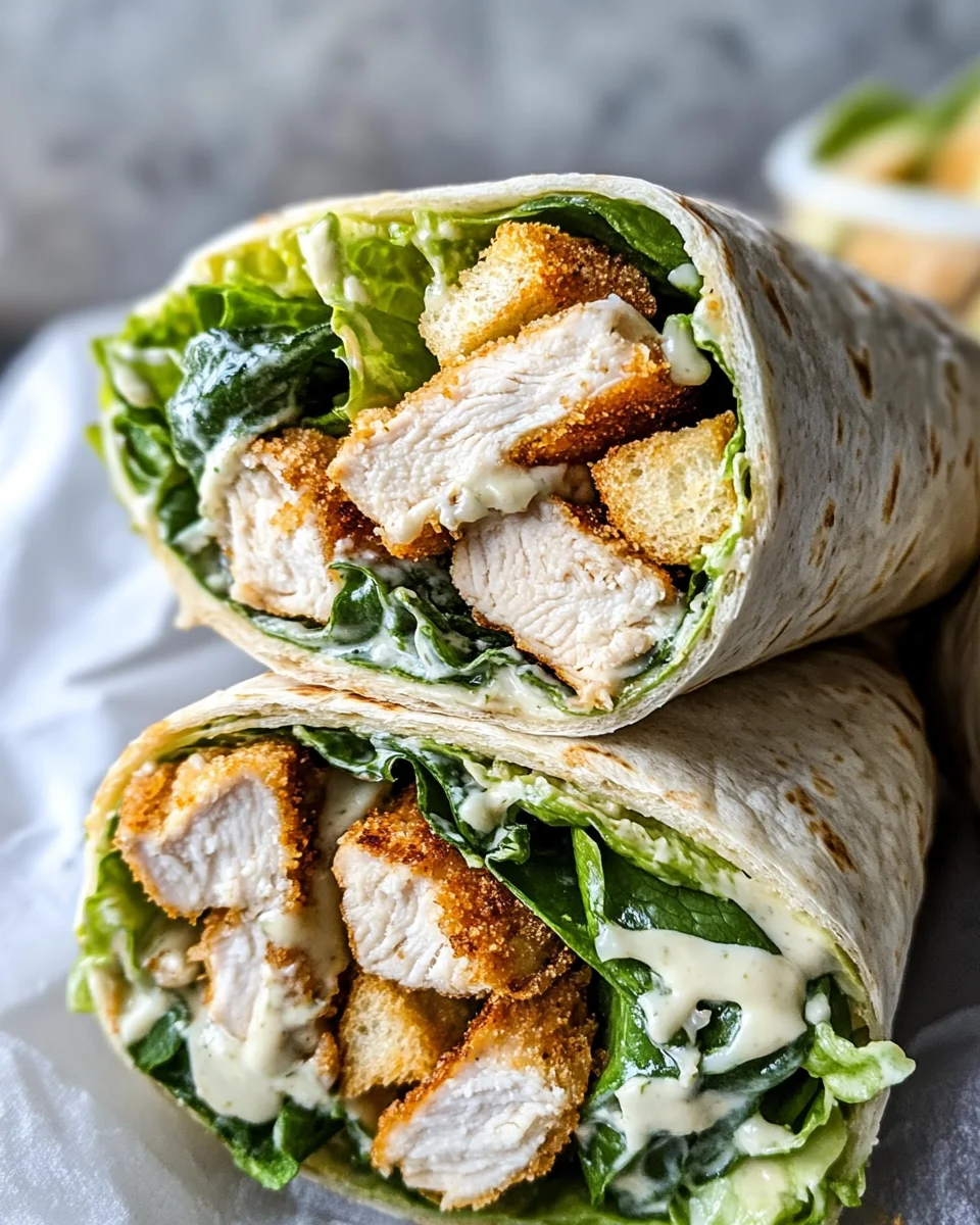 Chicken Caesar Wraps