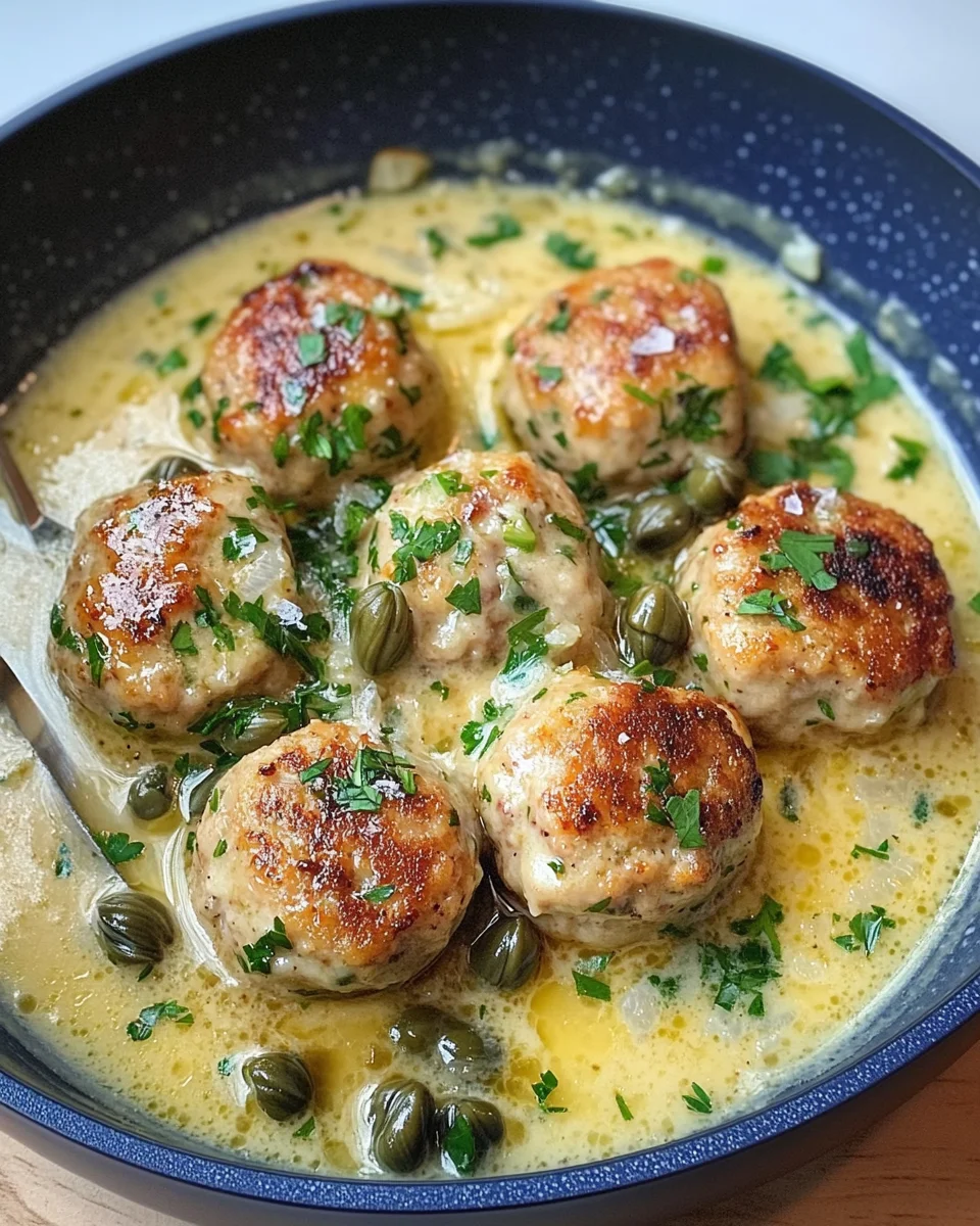 Chicken Piccata Meatballs 34 Chicken