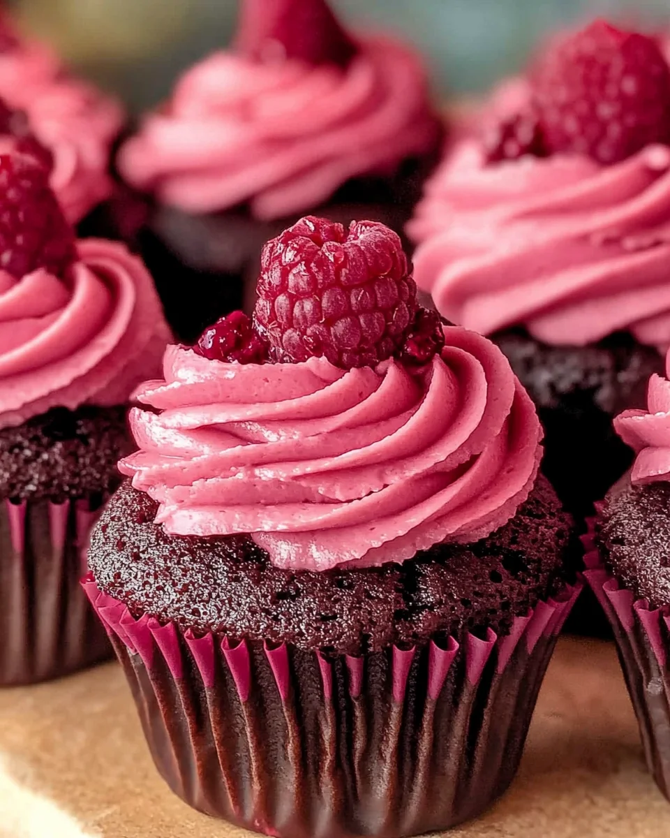 Chocolate Raspberry Cupcakes
