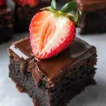 Chocolate covered Strawberry brownies