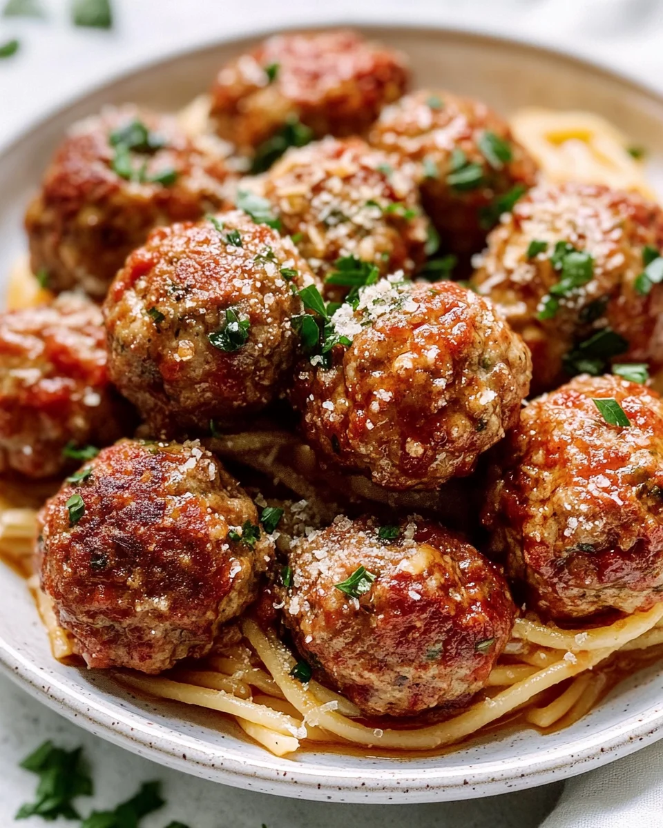 Classic Italian Meatballs (Tender and Juicy!)