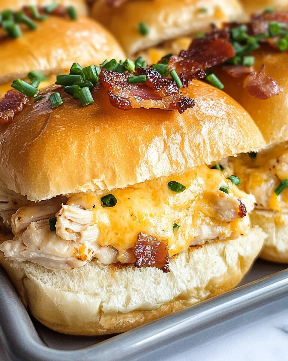 Crack Chicken Sliders on Hawaiian Rolls