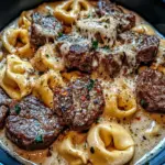 Cracked Garlic Steak Tortellini in Creamhouse Sauce Bliss