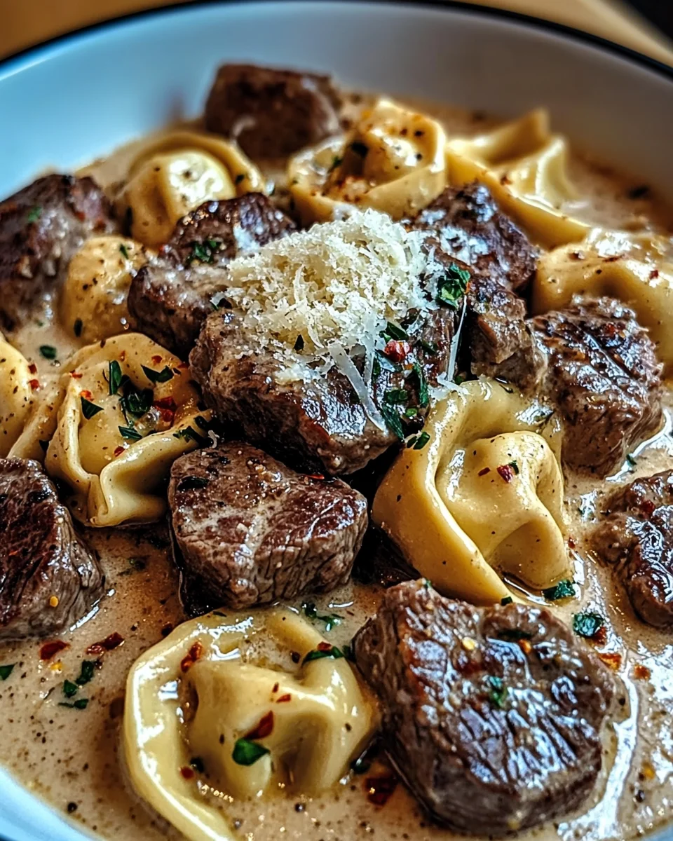 Cracked Garlic Steak Tortellini in Creamhouse Sauce Bliss 20 Cracked