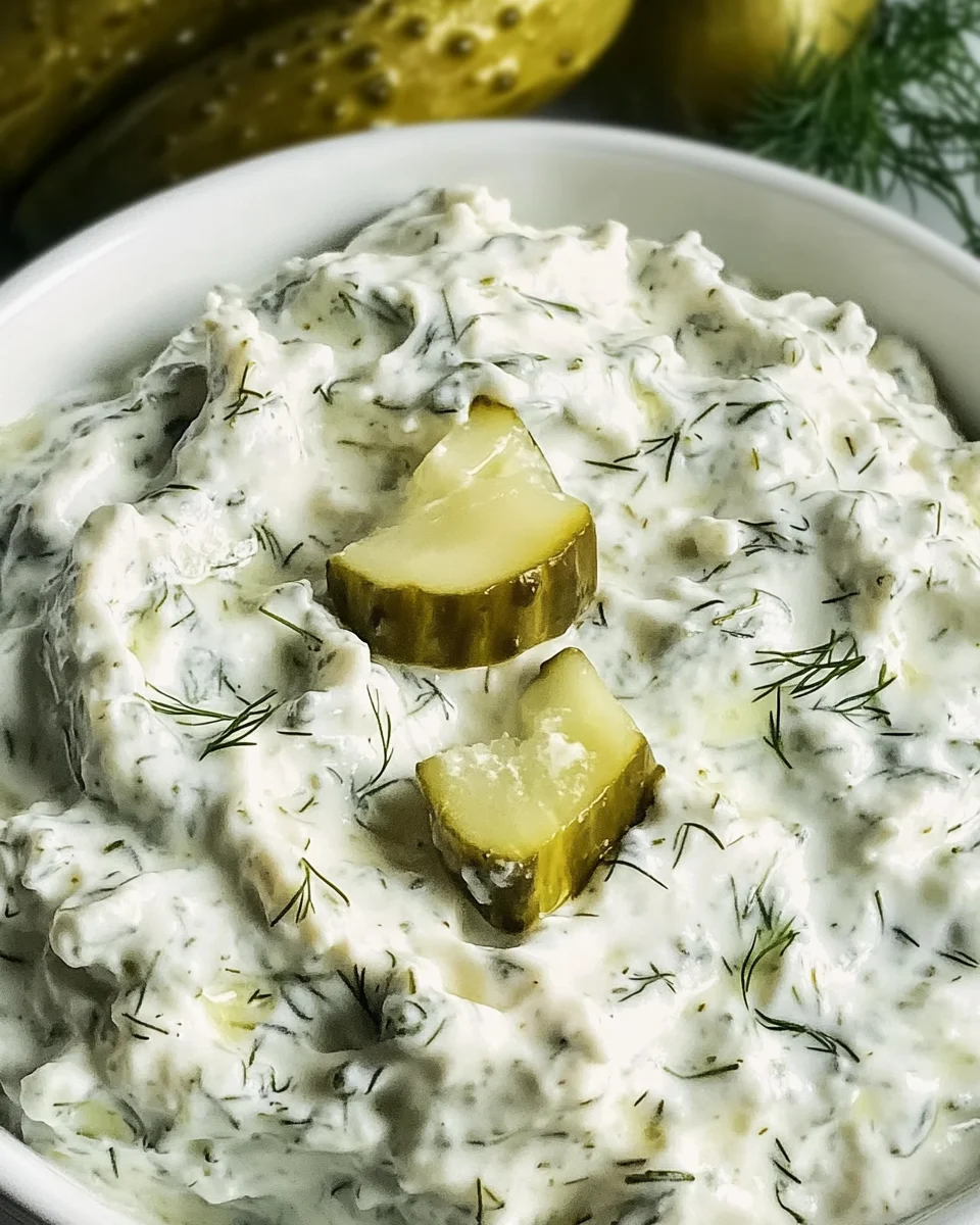 Creamy Dill Pickle Cottage Cheese Dip 19 Creamy