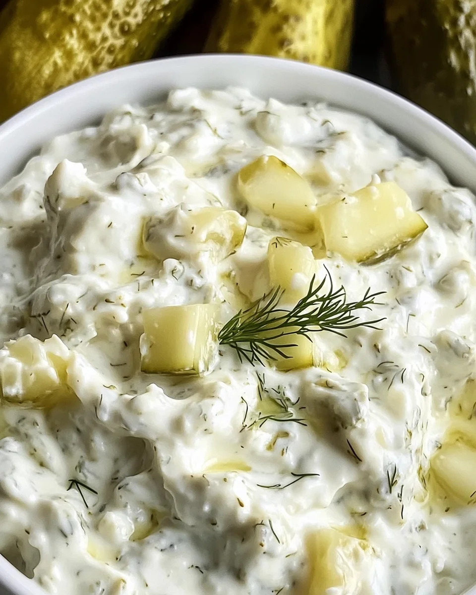 Creamy Dill Pickle Cottage Cheese Dip 20 Creamy
